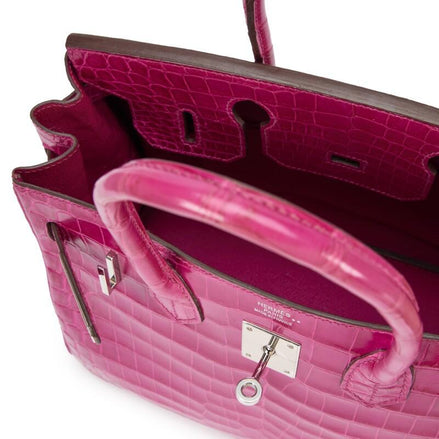 Hermès Pink Crocodile Birkin 30 "Pre-Loved"