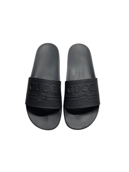 Gucci Black Slides "Pre-Loved"