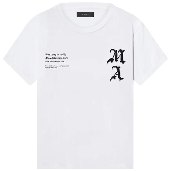 Amiri Wes Lang Black & White Skull T-Shirt "Never Owned"