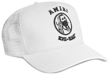 Amiri White Trucker Zig Zag Hat "Never Owned"
