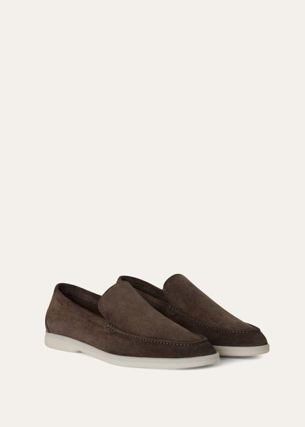 Loro Piana Summer Walk Chocolate Size 7 "Never Owned"
