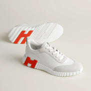 Hermès Bouncing Sneakers White and Orange 