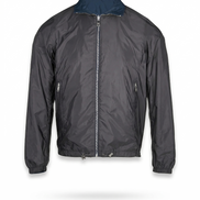 Prada Re-Nylon Enamel Logo Reversible Teal/Black Jacket (Pre-Loved)