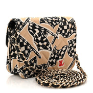 Chanel Racing Flag Printed Mini Wallet On Chain 