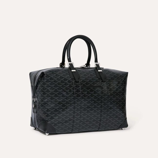 Goyard Jet Black Goyardine Canvas Bowling 45 "Unworn"