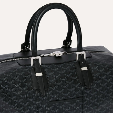 Goyard Jet Black Goyardine Canvas Bowling 45 "Unworn"