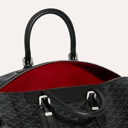 Goyard Jet Black Goyardine Canvas Bowling 45 "Unworn"