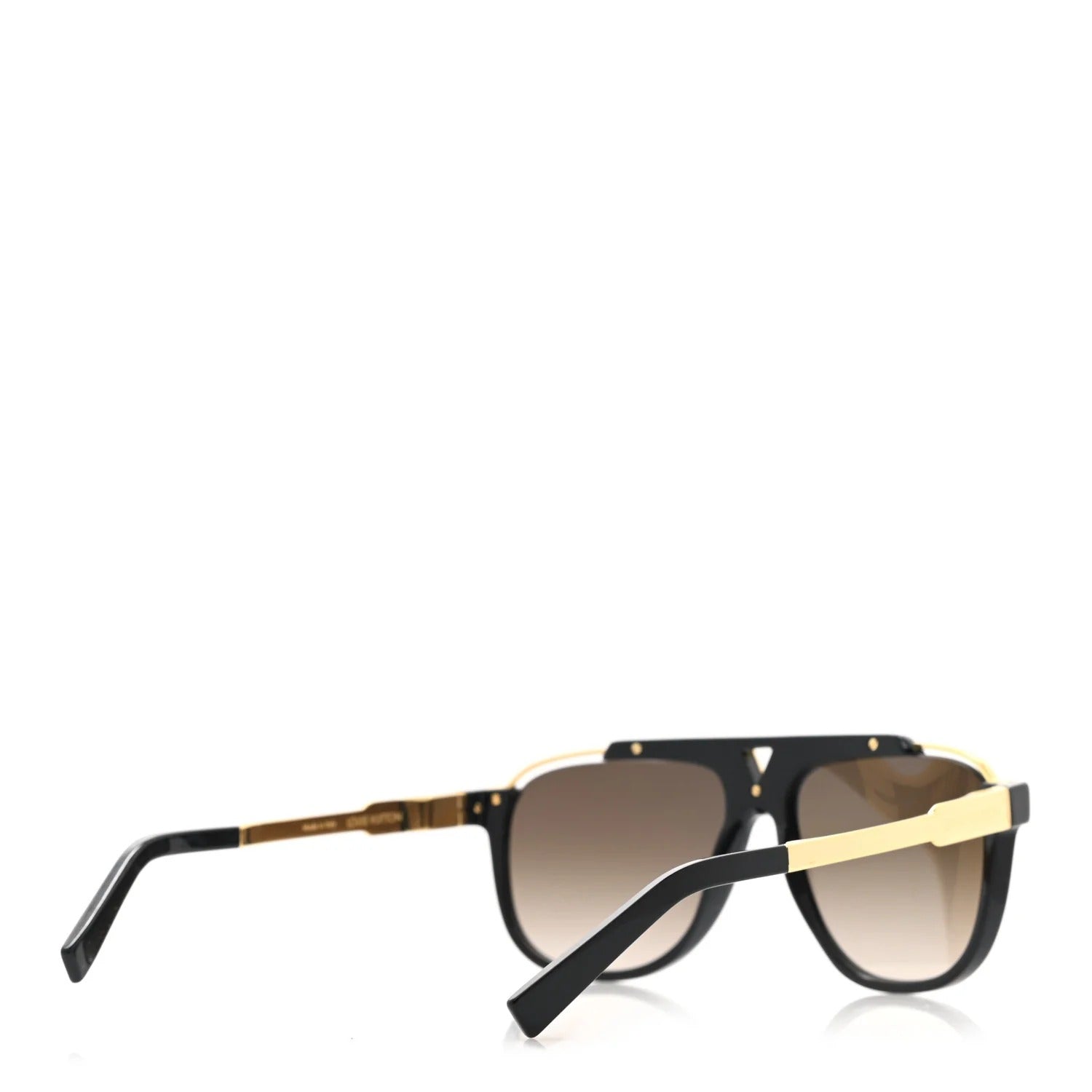 Louis Vuitton 1.1 Evidence Black and Gold Sunglasses 