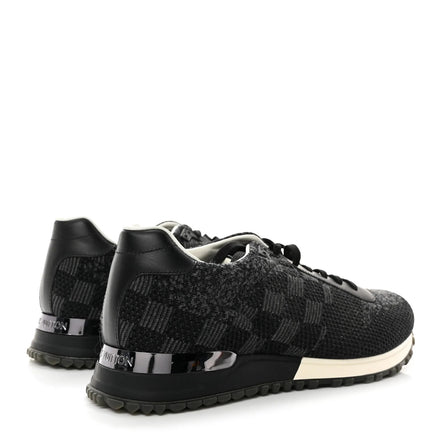 Louis Vuitton Black Damier Knit Run Away Sneakers (Pre-loved)