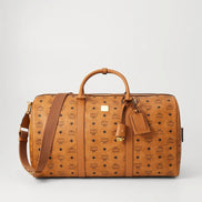 MCM Cognac Visetos Monogram Heritage Weekender (Pre-Loved)