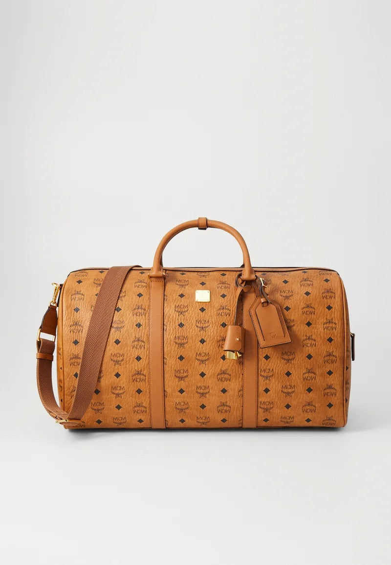 MCM Cognac Visetos Monogram Heritage Weekender (Pre-Loved)