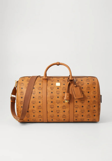 MCM Cognac Visetos Monogram Heritage Weekender (Pre-Loved)