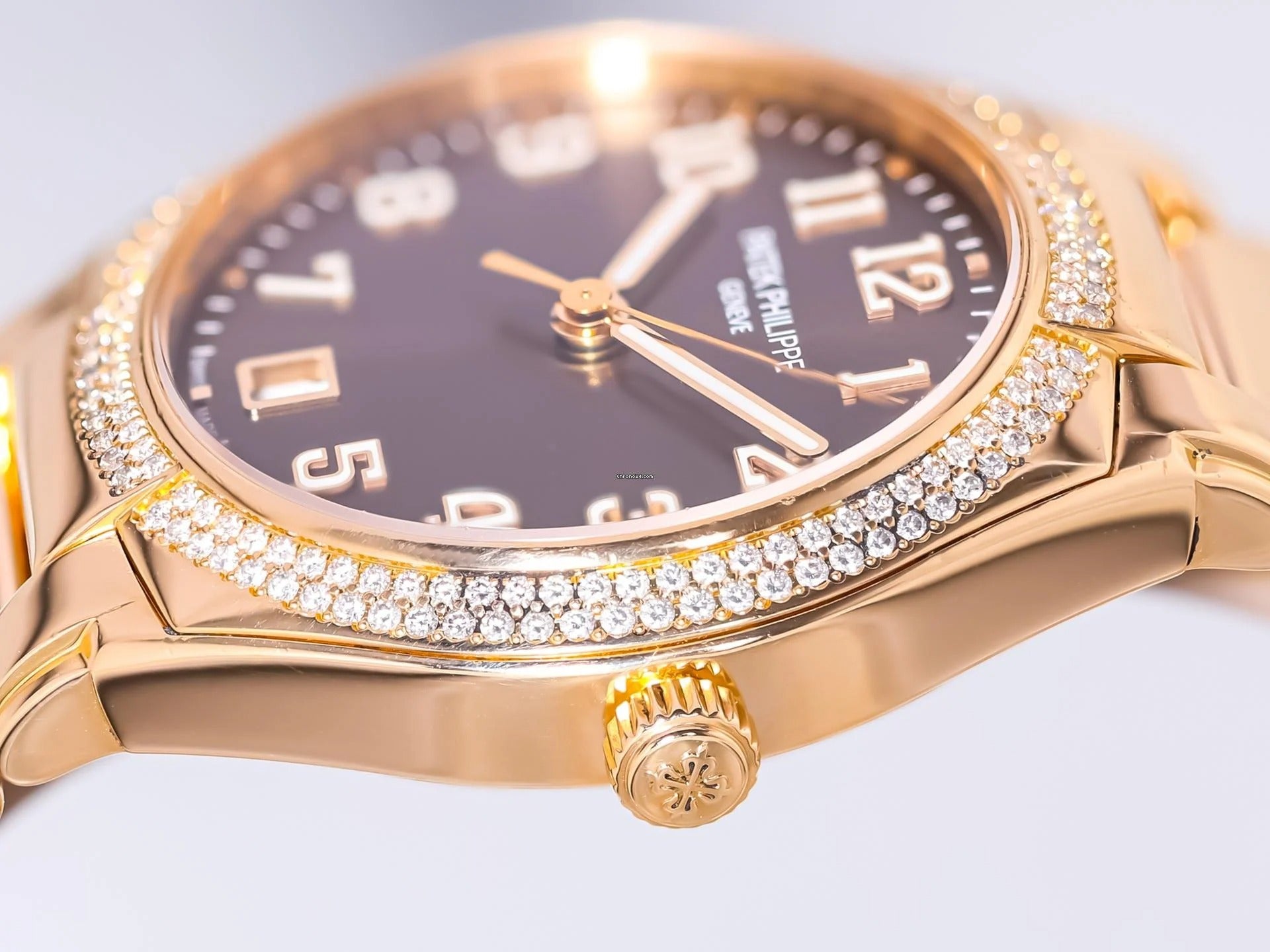 Patek Philippe Twenty~4 Automatic 7300/1200R Rose Gold Brown Dial 
