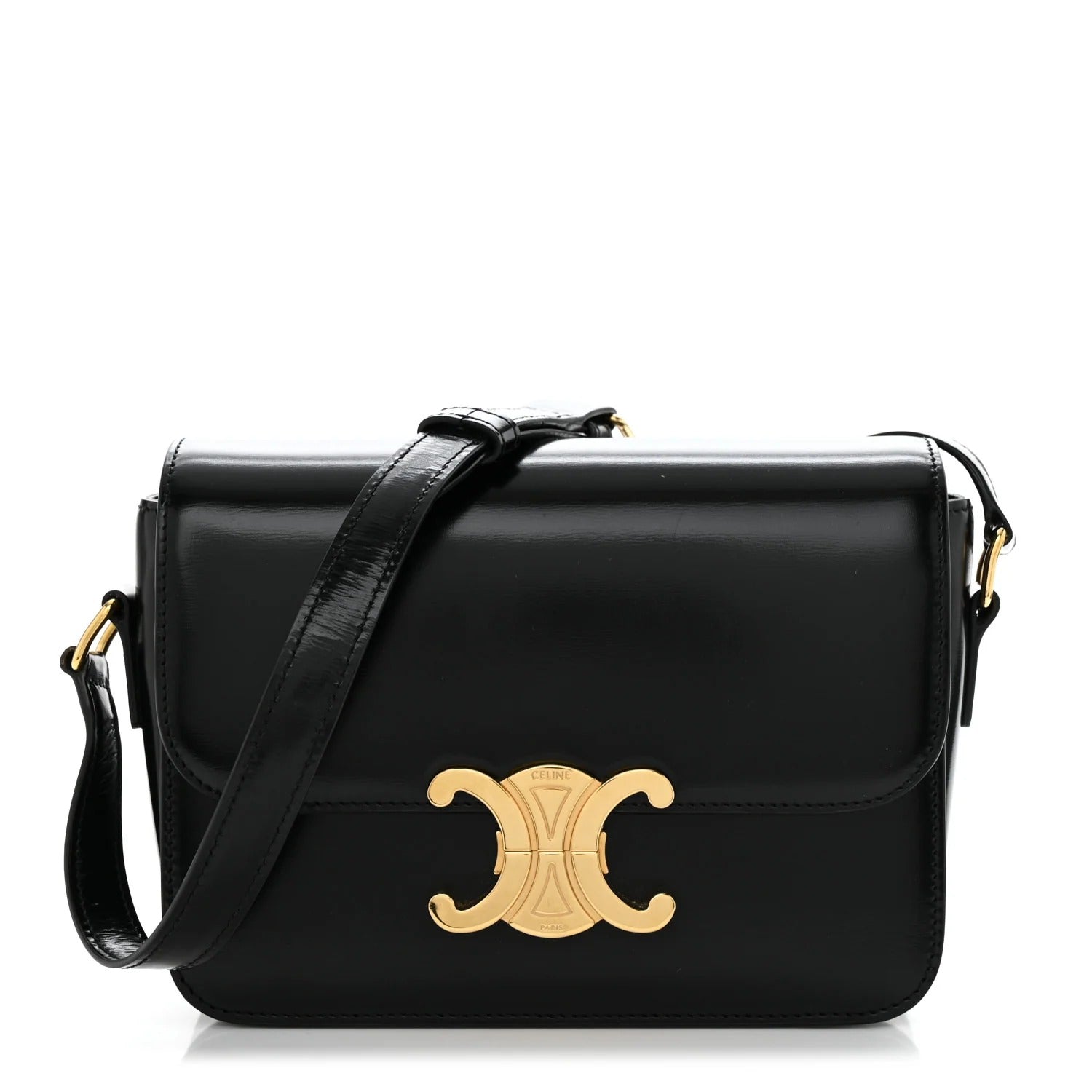 Celine Shoulder Bag Claude in Shiny Calfskin 