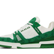 Louis Vuitton Green Monogram Denim LV Trainers 