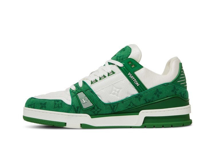 Louis Vuitton Green Monogram Denim LV Trainers 