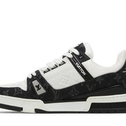 Louis Vuitton Black Monogram Denim Trainer Sneakers (Pre-loved)