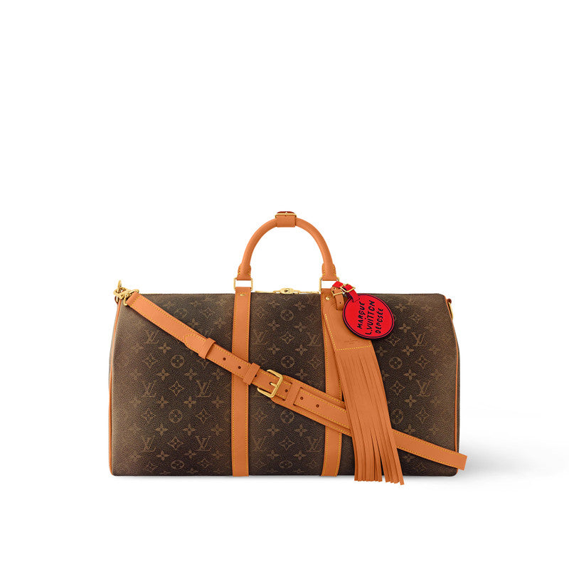 Louis Vuitton Rare Monogram Keepall Bandoulière 50 with Red Tag 