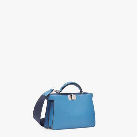 Fendi Peekaboo ISeeU X-Cross Bag Cornflower Blue "Unworn"