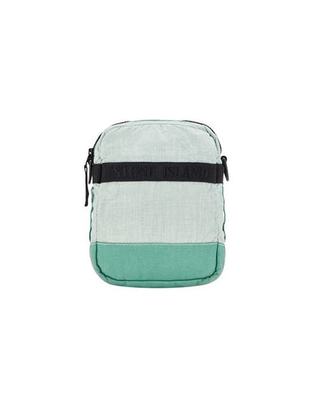 Stone Island Pistachio & Sage Green Nylon Metal Messenger Bag "Unworn"