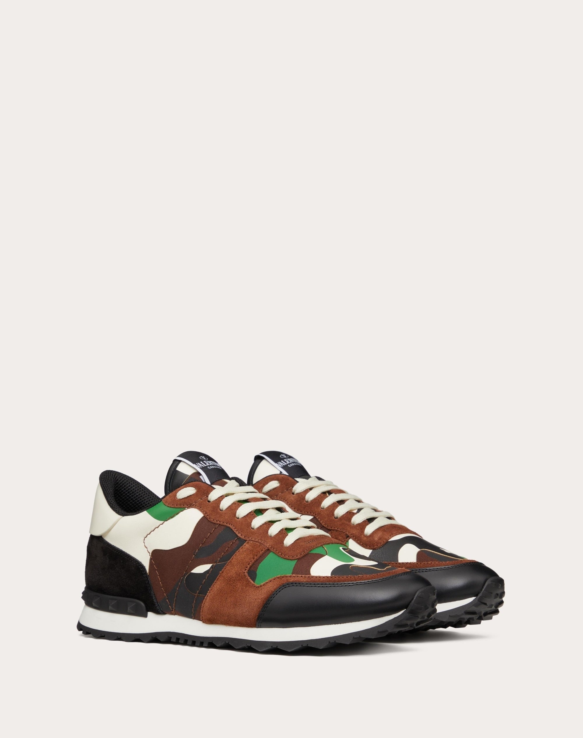 Valentino Garavani Rockrunner Classic Camouflage Sneakers (Pre-Loved)
