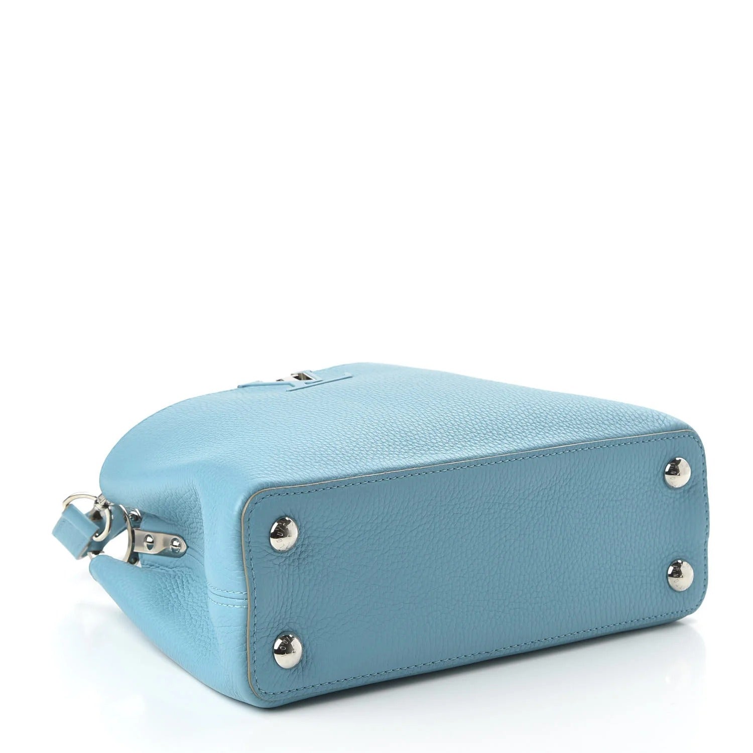 Louis Vuitton Light Blue Taurillon Leather Capucines BB (Pre-Loved)