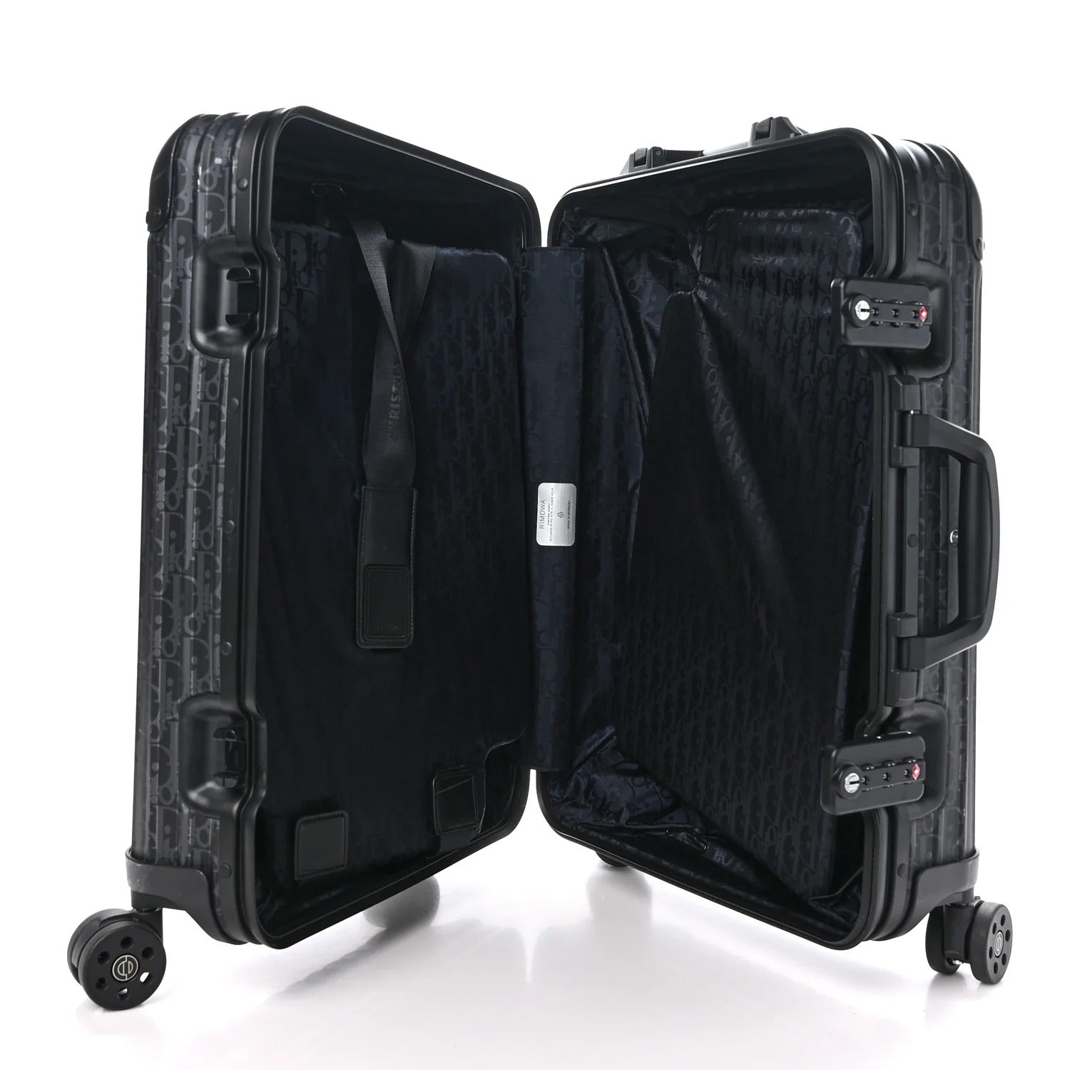 Dior x Rimowa Black Oblique Aluminium Suitcase