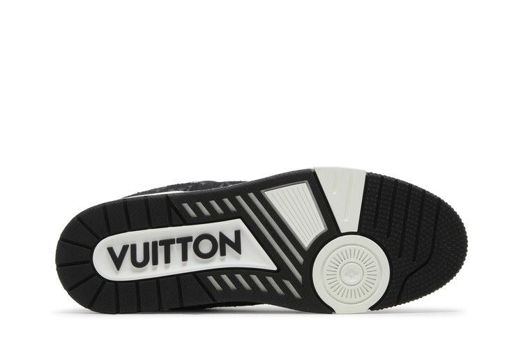 Louis Vuitton Black Monogram Denim Trainer Sneakers (Pre-loved)