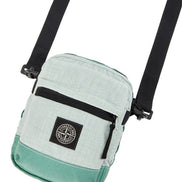 Stone Island Pistachio & Sage Green Nylon Metal Messenger Bag 