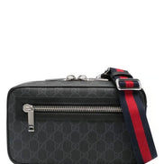 Gucci Black and Grey GG Supreme Belt Bag 