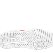 Louis Vuitton White & Red Graphic LV Trainers 