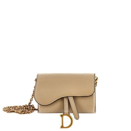 Dior Saddle Belt Pouch Beige Grained Calfskin "Unworn"