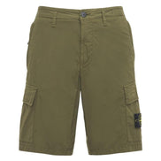 Stone Island Nylon Metal Cargo Shorts Olive Green (Pre-Loved)