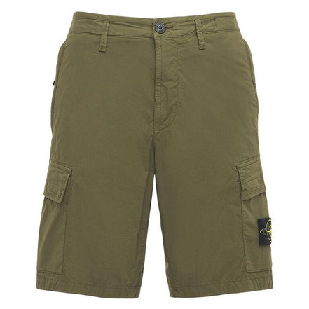 Stone Island Nylon Metal Cargo Shorts Olive Green (Pre-Loved)