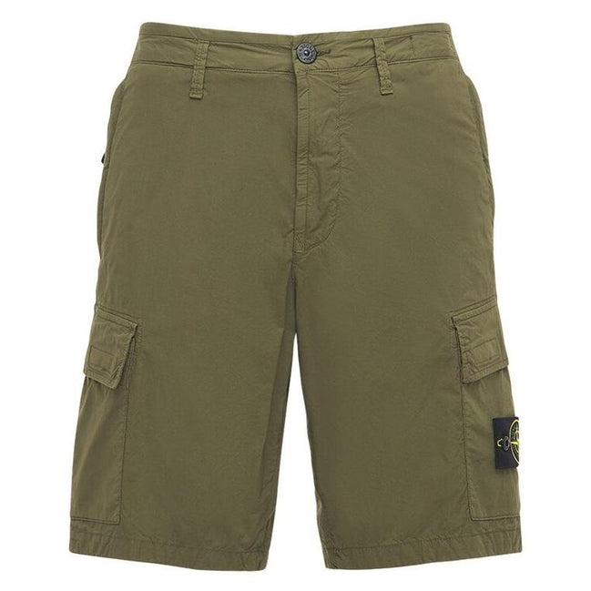 Stone Island Nylon Metal Cargo Shorts Olive Green (Pre-Loved)