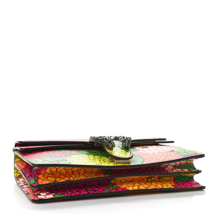 Gucci Dionysus Floral Print Leather Chain Wallet (Pre-Loved)