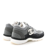 Rarest Chanel Grey Quilted Runner Sneakers (Pre-Loved)