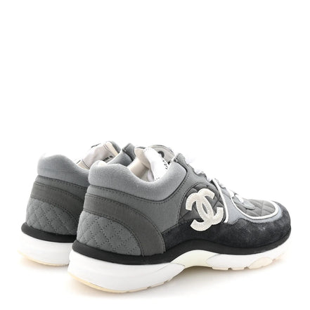 Rarest Chanel Grey Quilted Runner Sneakers (Pre-Loved)