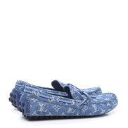 Louis Vuitton Blue Monogram Denim Arizona Moccasins (Pre-Loved)