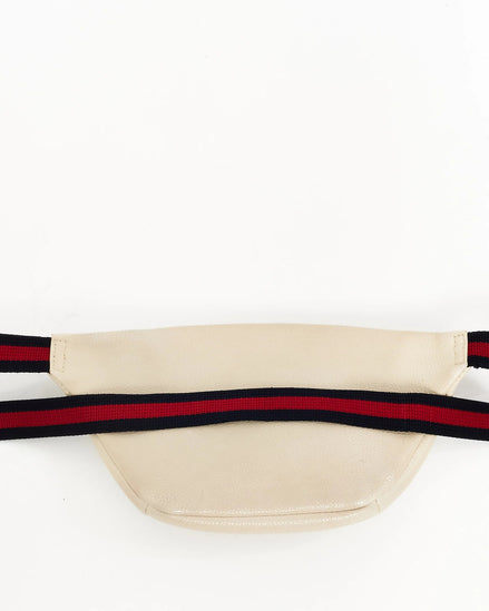 Gucci Vintage Logo Belt Bag Off-White Leather (Pre-Loved)