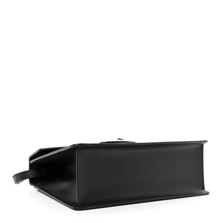 Gucci Lilith Black Leather Bamboo Top Handle Bag (Pre-Loved)