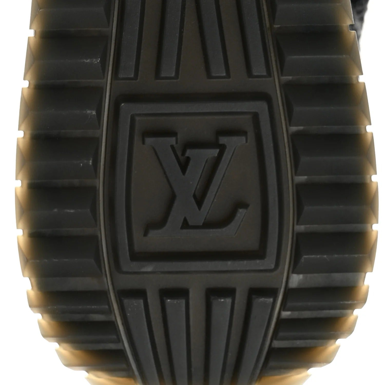 Louis Vuitton Black Damier Knit Run Away Sneakers (Pre-loved)