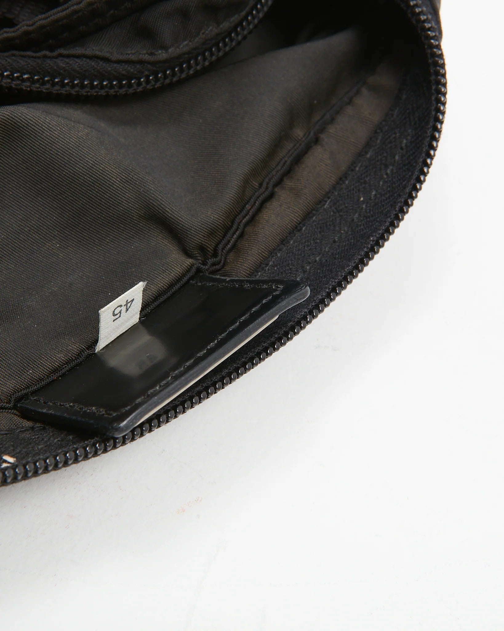 Prada Re-Nylon Enamel Logo Black Crossbody Bag (Pre-Loved)