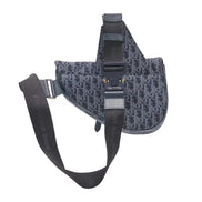 Dior Black & Grey Oblique Jacquard Saddle Bag (Pre-Loved)