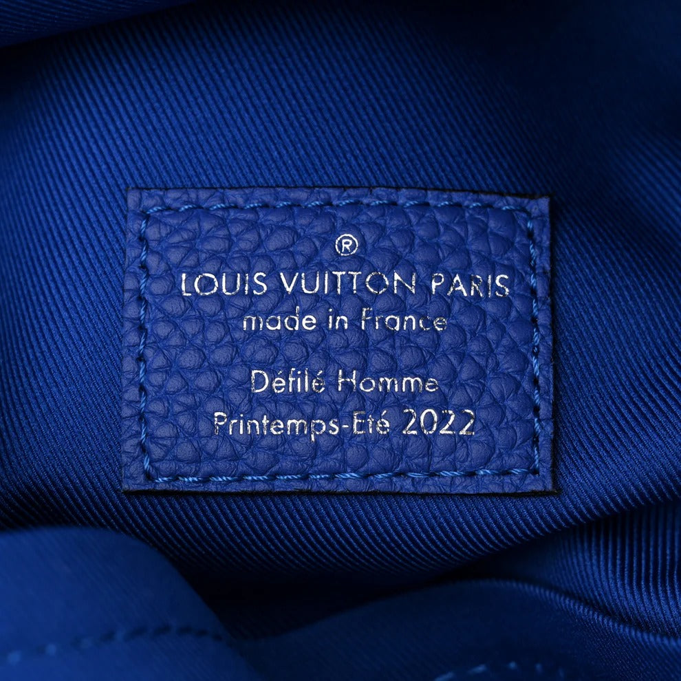 Louis Vuitton Neon Green & Blue Taurillon Illusion Multipocket Backpack (Pre-Loved