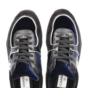 Chanel Velour Runners Black & Silver 