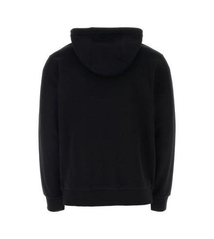 Burberry Logo Appliqué Cotton Hoodie Black "Unworn"