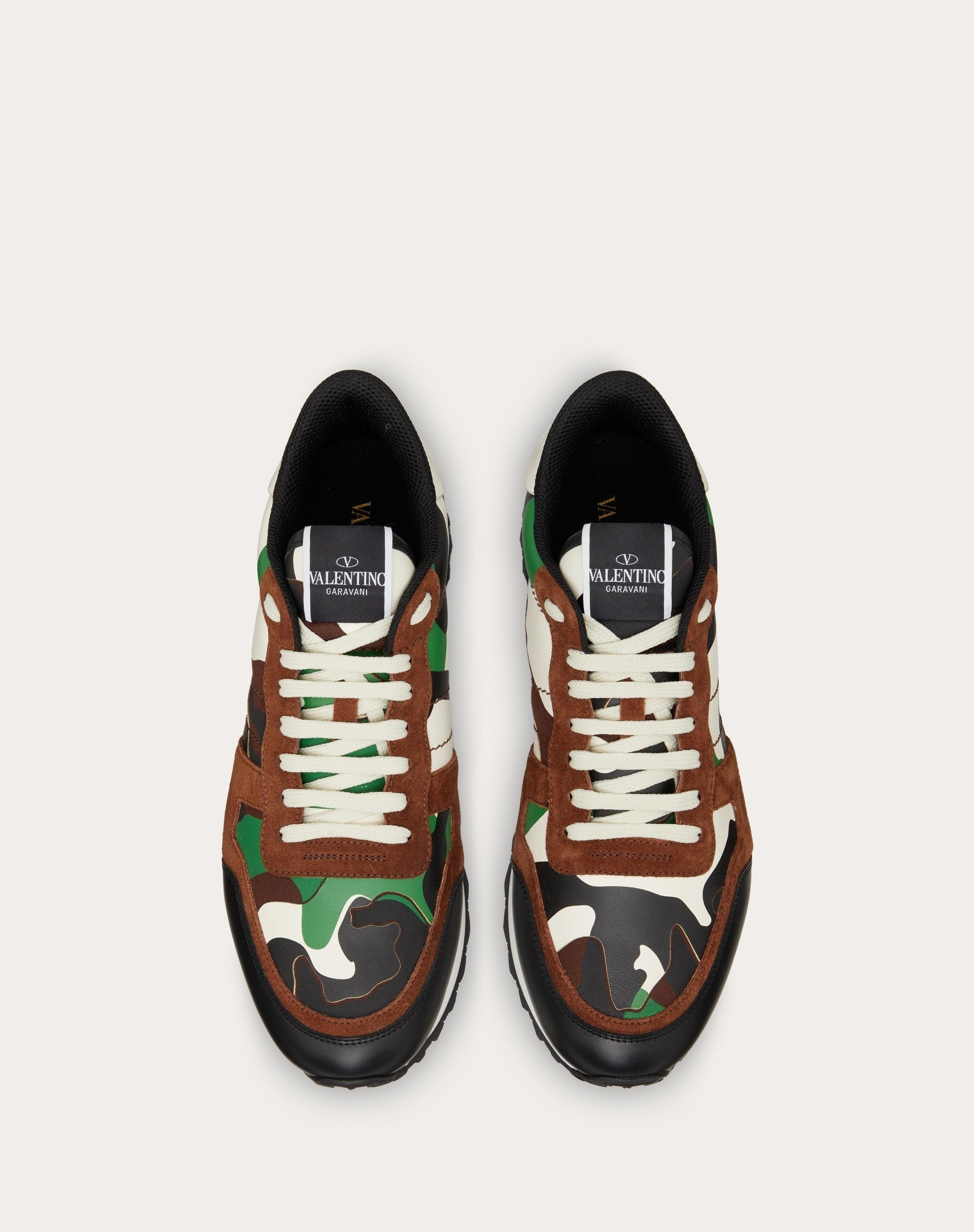 Valentino Garavani Rockrunner Classic Camouflage Sneakers (Pre-Loved)