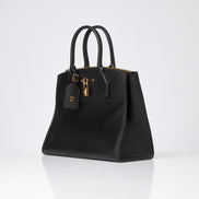 Louis Vuitton Calfskin City Steamer MM Black 