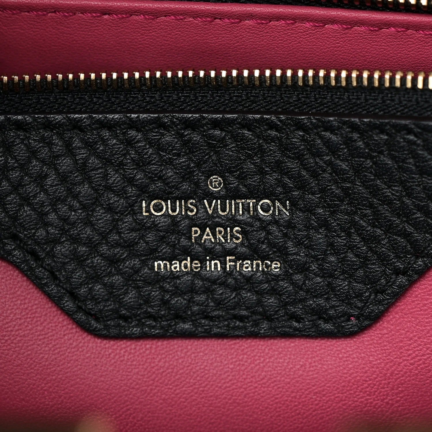 Louis Vuitton Black Taurillon Leather Capucines MM (Pre-Loved)